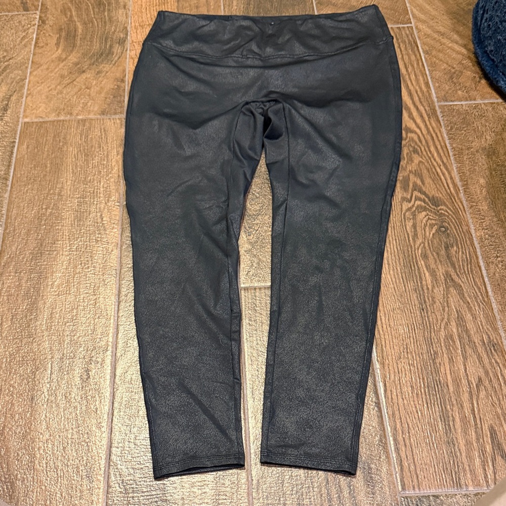 Black Faux Leather Leggings